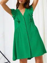 Robe courte à boutonnage Mona